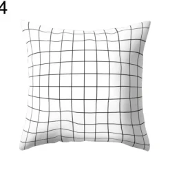 Geometrische schwarz-weiße Kissenbezüge - Moderne dekorative Kissenbezüge