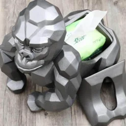 Geometrischer Gorilla-Taschentuchhalter - Moderner Tier-Taschentuchhalter