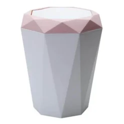 Geometrischer Mülleimer - Kreativer Abfallkorb