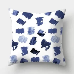 Geometrisches hellblaues Kissenbezug-Set - Nordische dekorative Bettwäsche