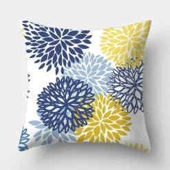 Geometrisches hellblaues Kissenbezug-Set - Nordische dekorative Bettwäsche