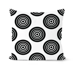 Geometrisches schwarz-weißes Kissenbezug-Set – stilvolle Sofakissenbezüge