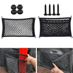 Gepäcknetz-Organizer – Dehnbare Netz-Aufbewahrungslösung fürs Auto