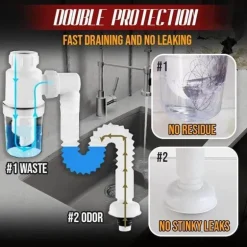 Geruchsfreies Badezimmer Küche Erweiterbares Filterrohr