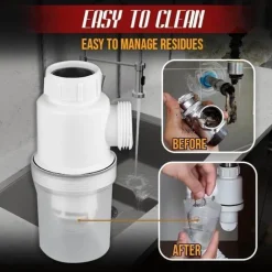 Geruchsfreies Badezimmer Küche Erweiterbares Filterrohr