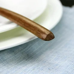 Geschirrset aus Holz mit Löffel und Gabel – 5-teiliges Küchenutensilien-Set