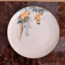 Geschirrset aus Knochenporzellan mit Regenwald-Tiermotiven – umweltfreundliches Geschirr