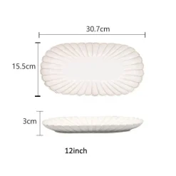 Geschirrset aus weiß glasierter Keramik – Elegante Geschirrkollektion