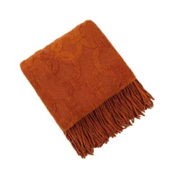 Gestrickte Sofadecke – gemütlicher, einfarbiger Überwurf für Zuhause und unterwegs