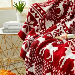 Gestrickte Weihnachtsbaumdecke - Festliche Weihnachtsdekoration