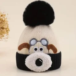 Gestrickte Wintermütze - Süße Snuffle Friends Mütze