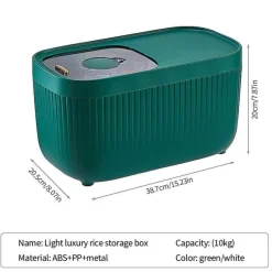 Getreideaufbewahrungsbox mit großer Kapazität – Küchen-Organizer in Pastellfarben