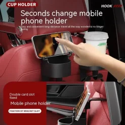 Getränkehalter für den Rücksitz des Autos – Multifunktionale Aufbewahrungslösung für Getränke