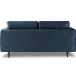 Getuftetes Samt-Loveseat - Hellblaues 2-Sitzer-Sofa