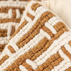 Gewebter Gitterkissenbezug - Dekorativer Kissenbezug