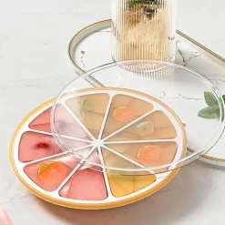 Gewellte Silikon-Eiswürfelform – Dekorative Eisschale für Partys