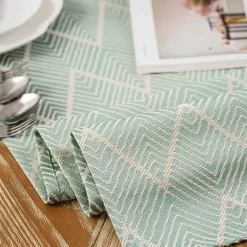 Gewellter Jute-Tischläufer – Rustikales Leinendekor