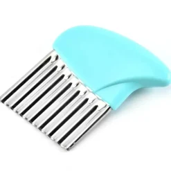 Gewellter Kartoffelschneider - Pommes-Frites-Zerkleinerer aus Edelstahl, Gemüseschneider