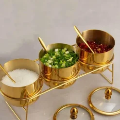 Gewürzdosen-Set aus Edelstahl – Küchenaufbewahrung für Zucker, Salz, Grillzubehör