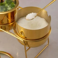 Gewürzdosen-Set aus Edelstahl – Küchenaufbewahrung für Zucker, Salz, Grillzubehör