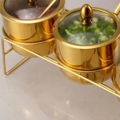 Gewürzdosen-Set aus Edelstahl – Küchenaufbewahrung für Zucker, Salz, Grillzubehör