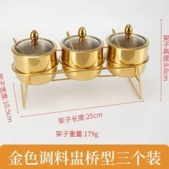 Gewürzdosen-Set aus Edelstahl – Küchenaufbewahrung für Zucker, Salz, Grillzubehör