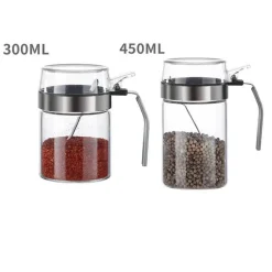 Gewürzglas aus Glas mit PP-Deckel – langlebiger Gewürzbehälter für die Küche für Kräuter und Gewürze