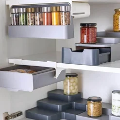 Gewürz-Organizer für unter das Regal – Aufbewahrungslösung für Gewürze in der Küche