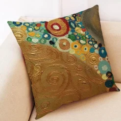 Ginkgo Blätter Kissenbezug - Modernes Leinenkissen für Wohndekoration