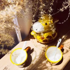 Giraffen-Teekanne und Tassen-Set – süßes Tier-Küchengeschirr