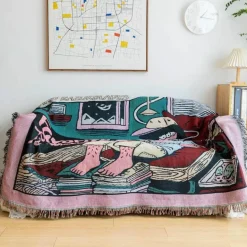 Gitarrenjunge Decke - Boho Gemütliches Wohnzimmer Dekor