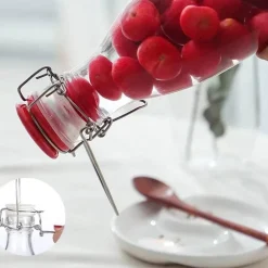 Glas-Aufbewahrungsflasche für Wein, Marmelade, Honig und mehr – eleganter, vielseitiger Behälter
