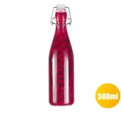 Glas-Aufbewahrungsflasche für Wein, Marmelade, Honig und mehr – eleganter, vielseitiger Behälter