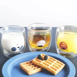 Glasbecher mit Pandabär-Motiv – doppelwandiger, hitzebeständiger Becher für Bier und Saft