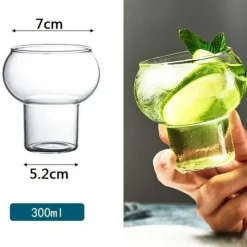 Glasbecher-Set in Kürbisform – Vielseitiges Trinkgeschirr für Kaffee, Whisky, Wein, Joghurt