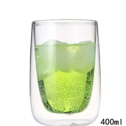 Glasbecher-Set mit doppeltem Boden – vielseitiges Trinkgeschirr für Wein, Whiskey, Kaffee, Saft