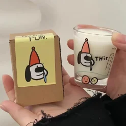 Glasbecher-Set mit Welpenmotiv – süßes Trinkgeschirr für Shochu-Saft, Kaffee, Milch, Wasser