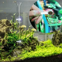 Glas-Futterrohr für Aquarienfische – transparentes Fütterungsgerät