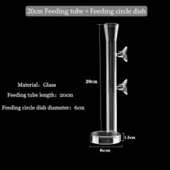 Glas-Futterrohr für Aquarienfische – transparentes Fütterungsgerät