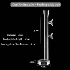 Glas-Futterrohr für Aquarienfische – transparentes Fütterungsgerät