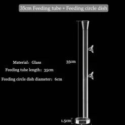 Glas-Futterrohr für Aquarienfische – transparentes Fütterungsgerät