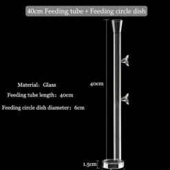 Glas-Futterrohr für Aquarienfische – transparentes Fütterungsgerät