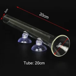 Glas-Futterrohr für Aquarienfische – transparentes Fütterungsgerät