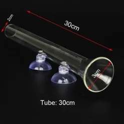 Glas-Futterrohr für Aquarienfische – transparentes Fütterungsgerät