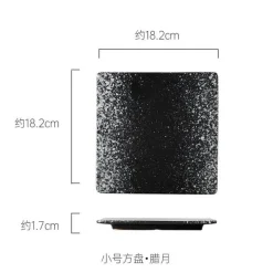 Glasierte Barbecue-Flügelplatte im japanischen Stil mit Messer – Bratblech für Flügel und Fisch