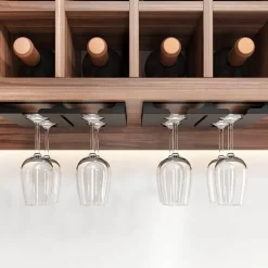 Glas-Organizer unter dem Schrank – Aufbewahrungslösung für die Küche