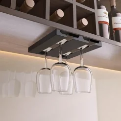 Glas-Organizer unter dem Schrank – Aufbewahrungslösung für die Küche