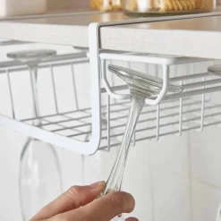 Glasregal unter dem Schrank – Aufbewahrungsorganizer für die Küche