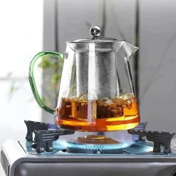 Glasteekanne mit Teesieb - 550 ml Puer Gaiwan Wasserkocher-Set