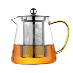 Glasteekanne mit Teesieb - 550 ml Puer Gaiwan Wasserkocher-Set